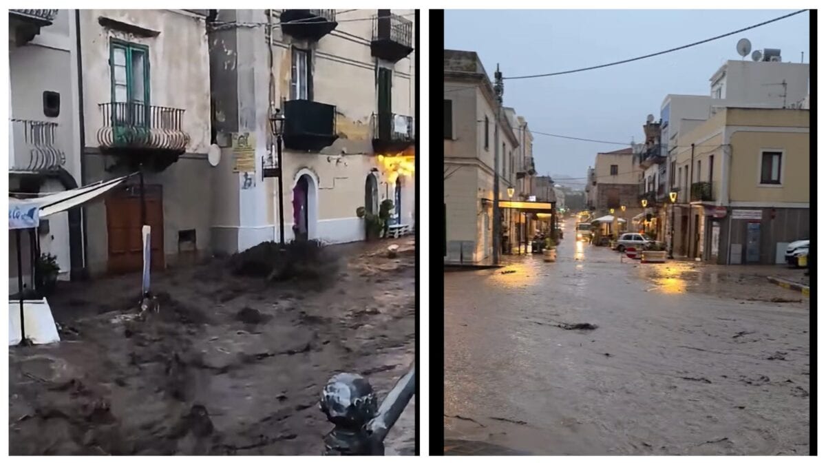 Maltempo al Sud: decine di case allagate a Lipari, chiusa la Statale Jonica