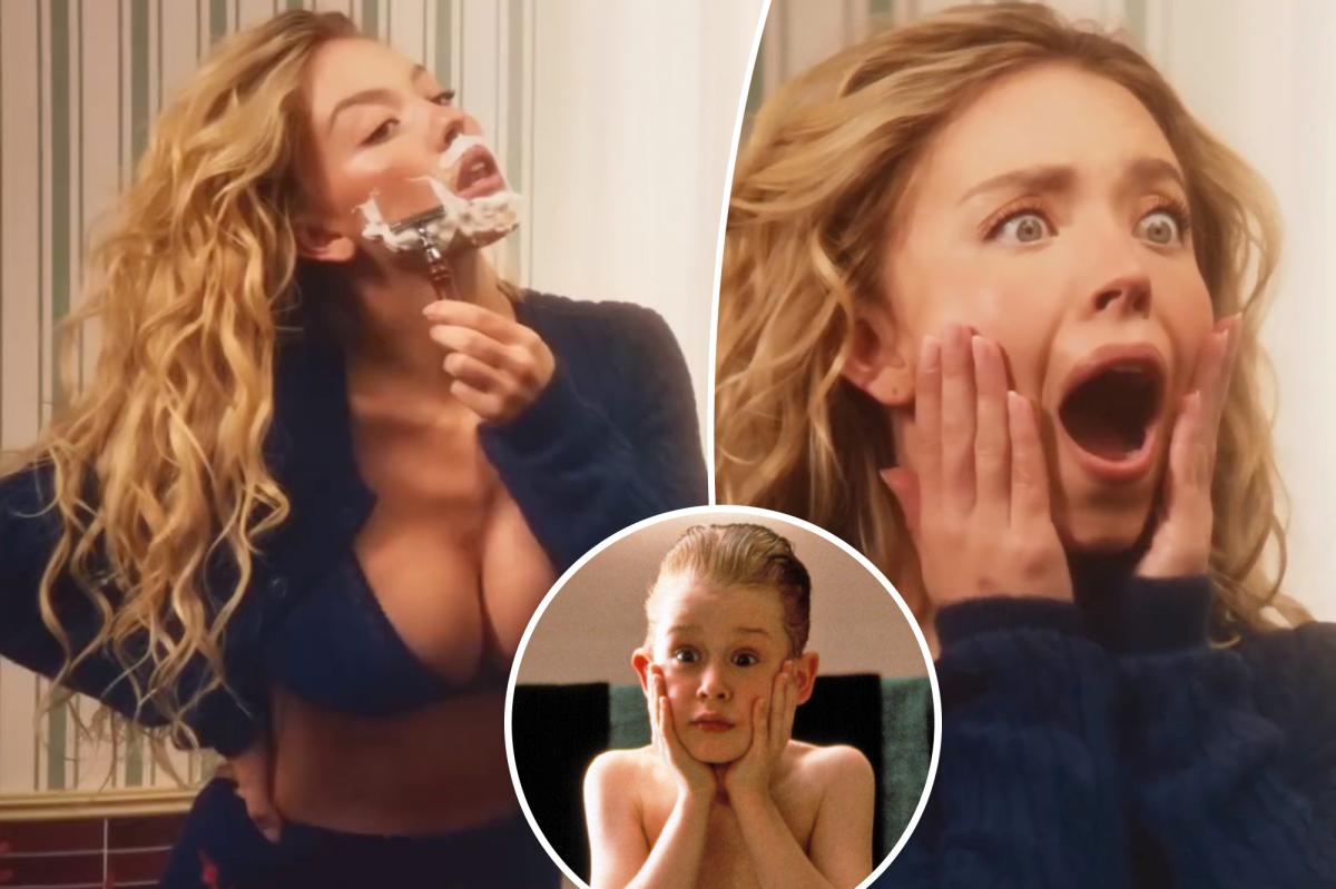 Sydney Sweeney Channels 'Home Alone' in New Syrn Holiday Campaign