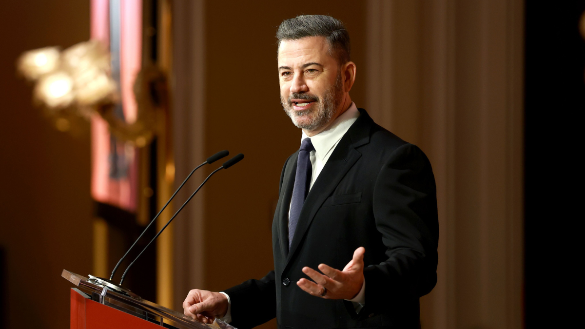 Jimmy Kimmel criticizes Donald Trump's remarks about Renee Good.
