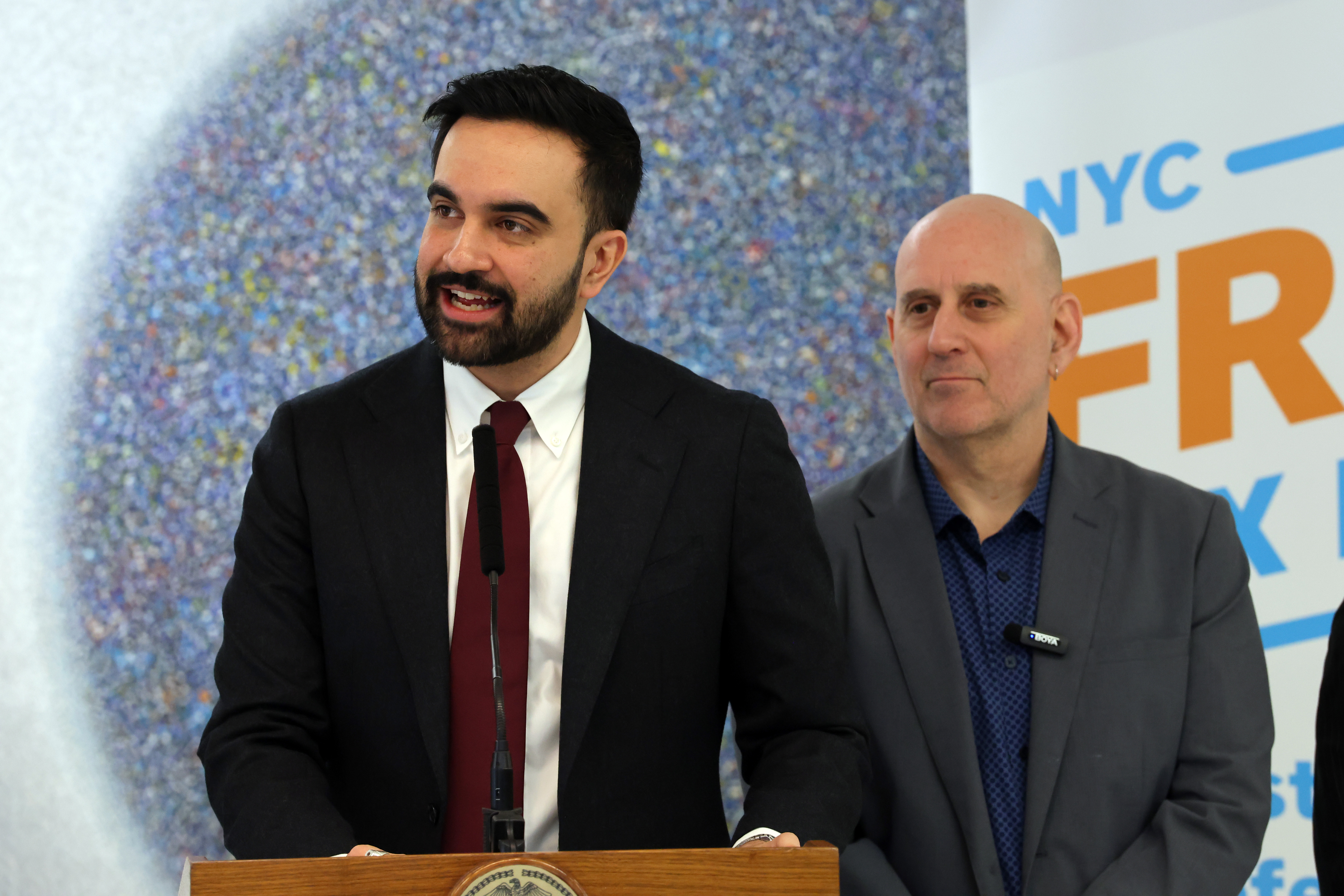 A child's interruption during Mayor Zohran Mamdani's speech leads to funny outcome