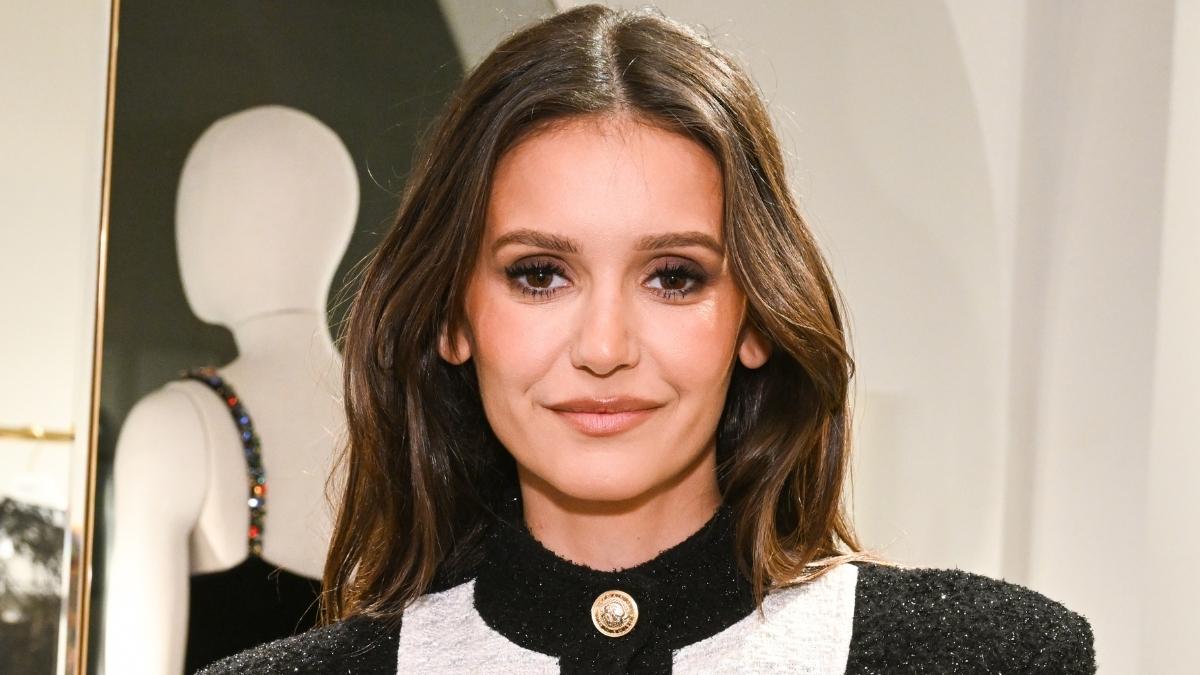 Nina Dobrev Stuns in Short Dress at YSL Beauty Event