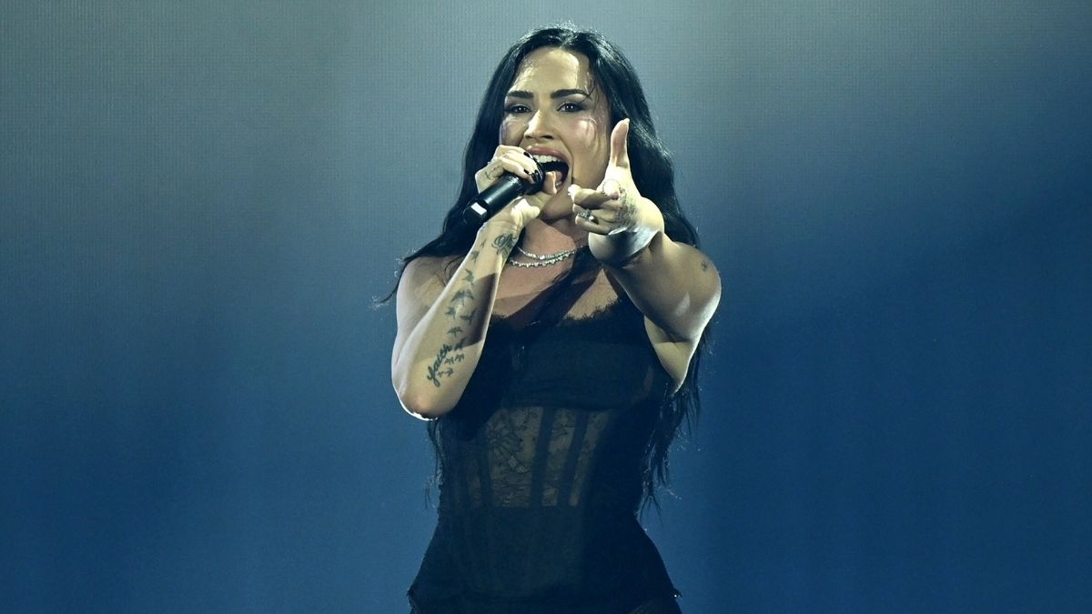 Demi Lovato Dazzles with Bold Sheer Corset Look at TikTok Live Fest