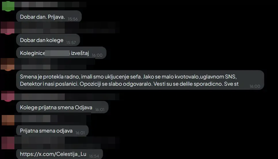 SNS botovi rade u 231 državnoj instituciji tokom radnog vremena