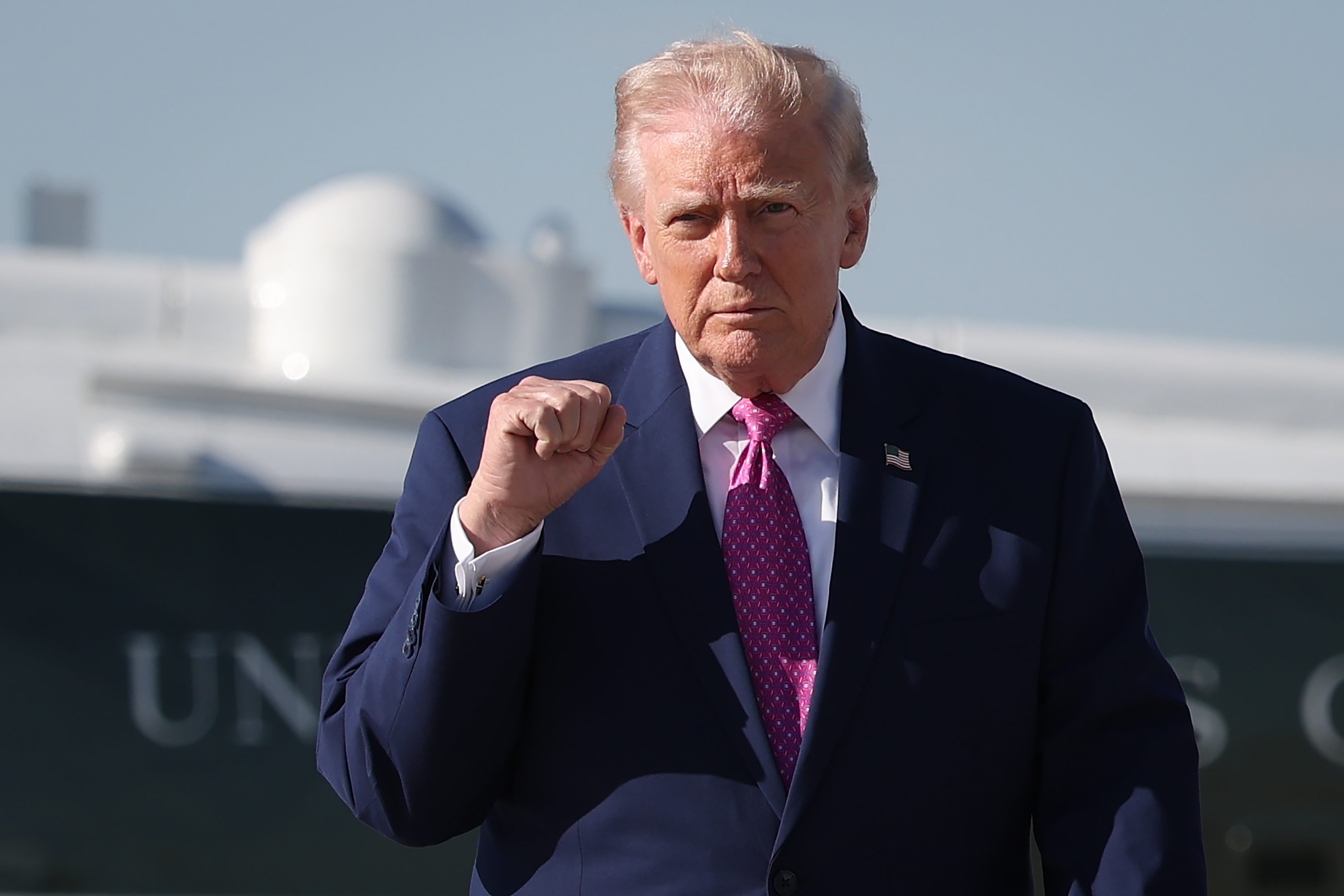 Trump Praises Woman's 'Great Shape' with Teen Grandson Watching