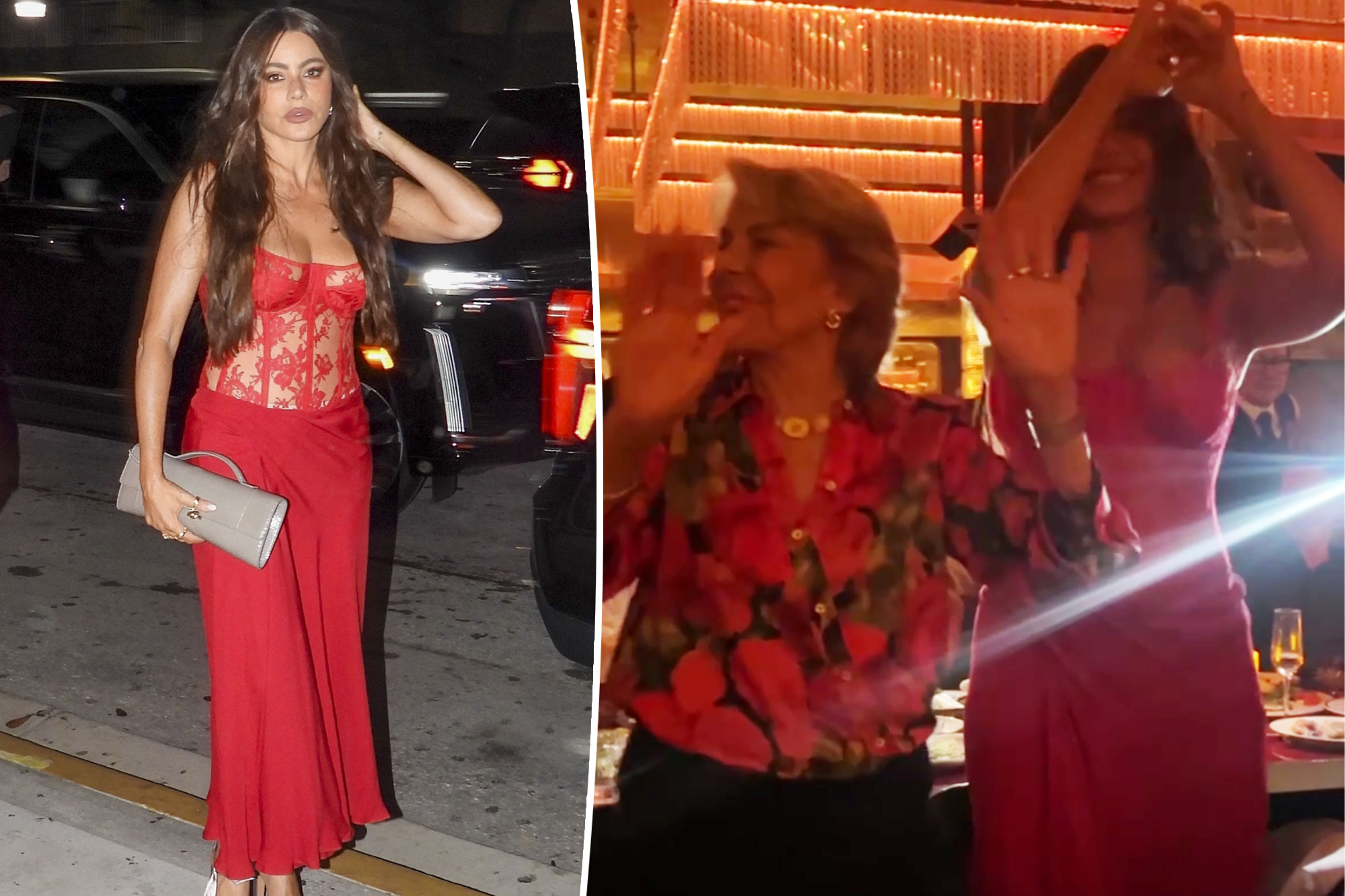 Sofia Vergara's Miami Night: Red Dress and $1K Steak Dinner Become Family Fiesta