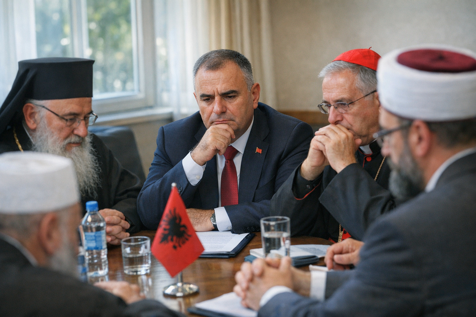 President Begaj Meets Religious Leaders Amid Violent Protests