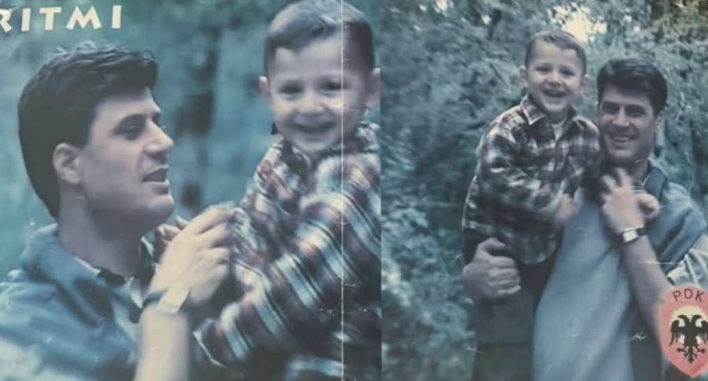 Endrit Thaçi Shares Rare Childhood Photo Embracing His Father, Hashim Thaçi