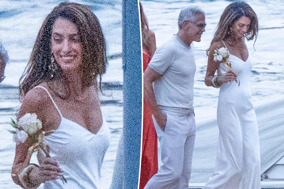Amal Clooney's Stunning Slip Dress Turns Heads on Lake Como Date Night