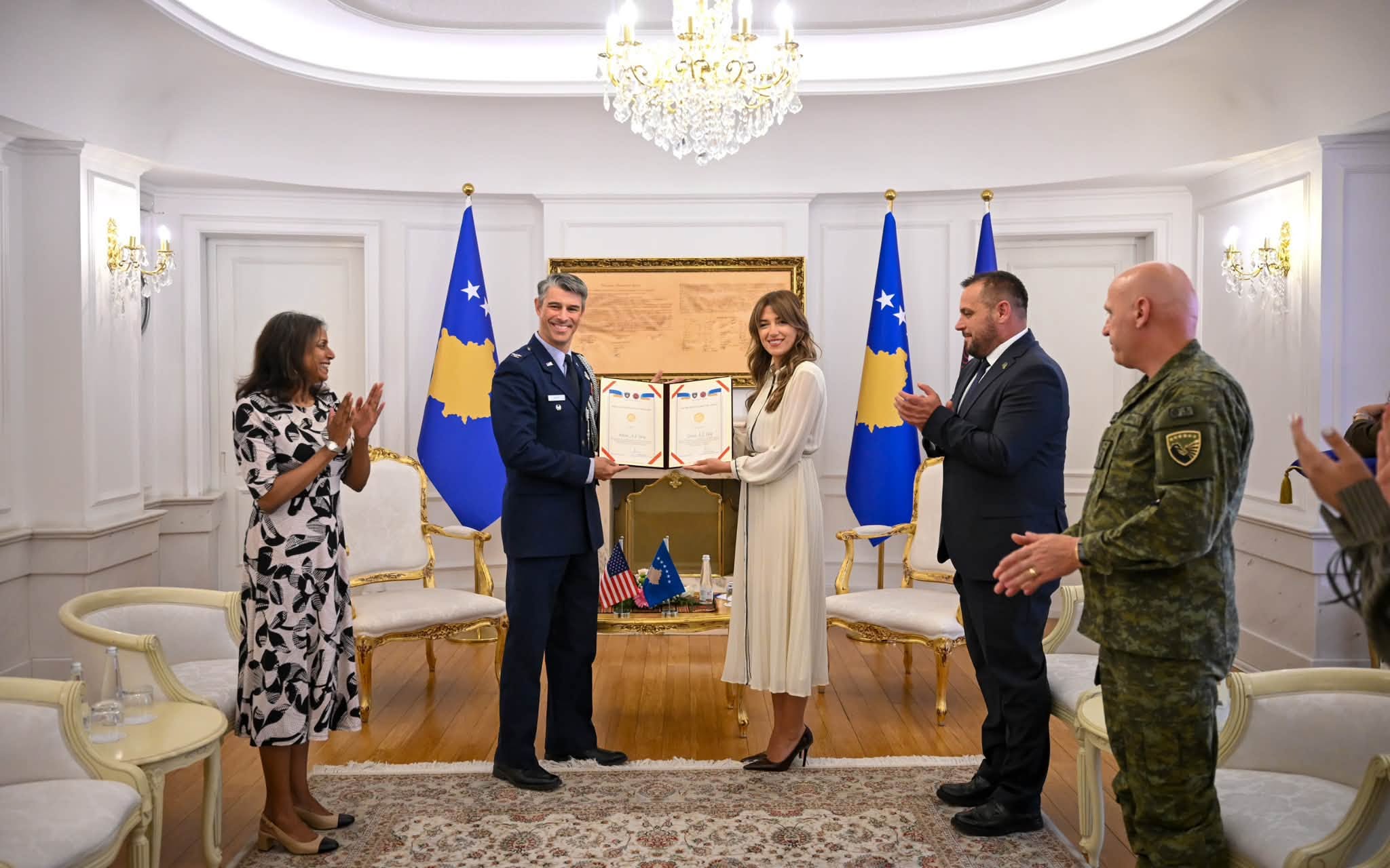 Colonel A. J. Berg Honored in Kosovo's Presidential Ceremony