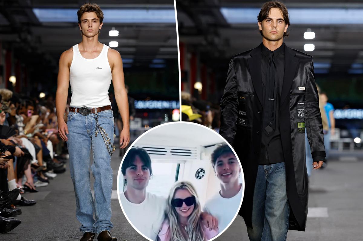 Britney Spears' Sons Steal the Show at Paris Fashion Week