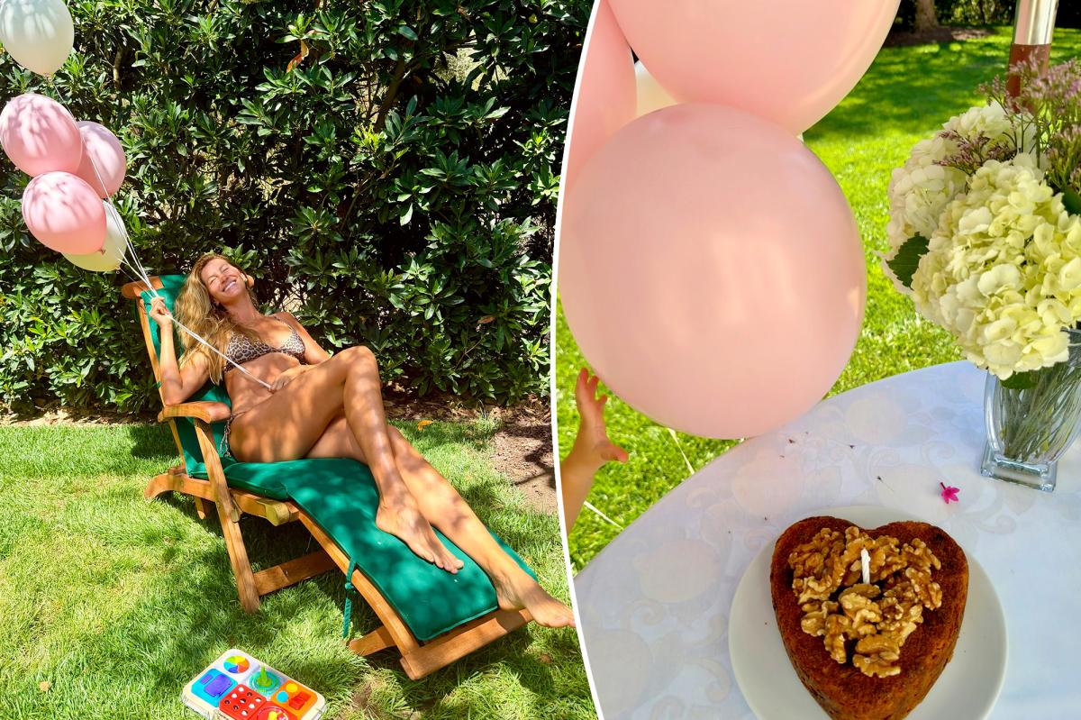 Gisele Bündchen Stuns in Leopard Bikini on Her 46th Birthday