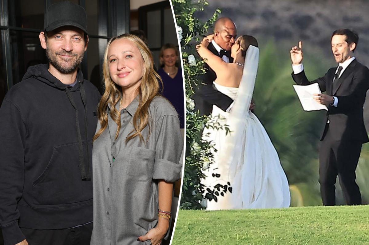 Tobey Maguire officiated Jennifer Meyer’s wedding days after their divorce was finalized