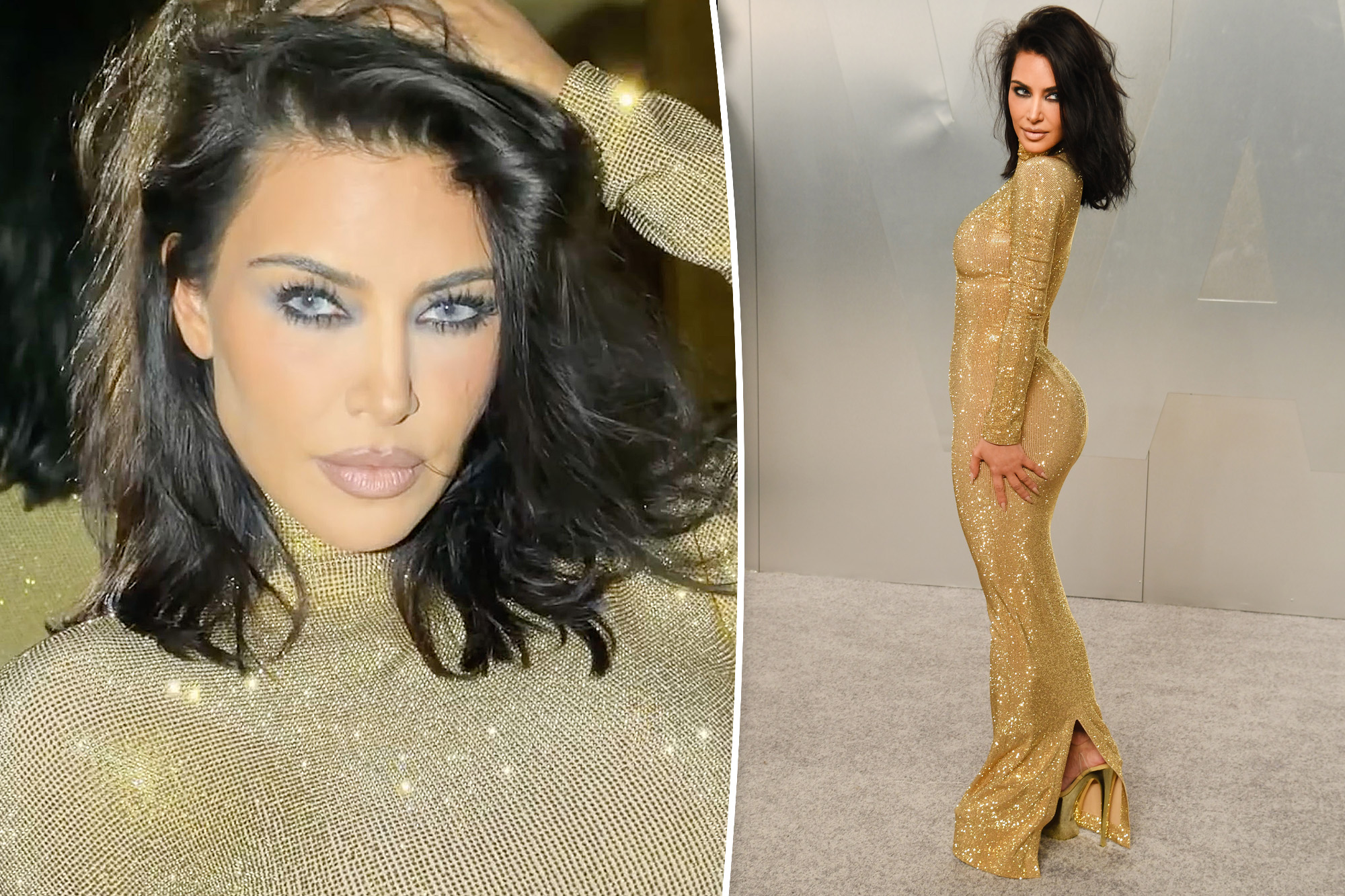 Kim Kardashian Stuns at 2026 Vanity Fair Oscars with 8-Inch Heels and Blue Eyes