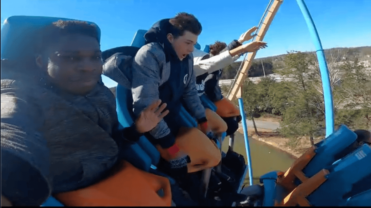 Undated Goliath video shows rider repeatedly lifting from seat after fatal incident