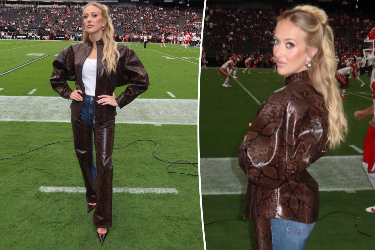 Brittany Mahomes Draws Attention in $8,000 Snakeskin Chiefs Look