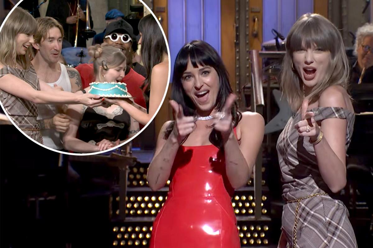 Taylor Swift Steals the Spotlight During Dakota Johnson’s ‘SNL’ Monologue
