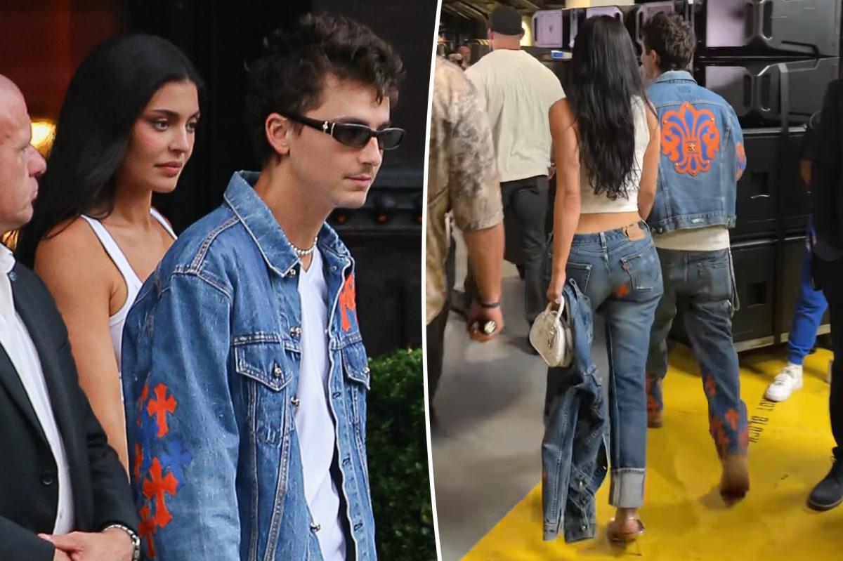 Kylie Jenner and Timothée Chalamet's Matching Knicks Denim: What's the Real Story?
