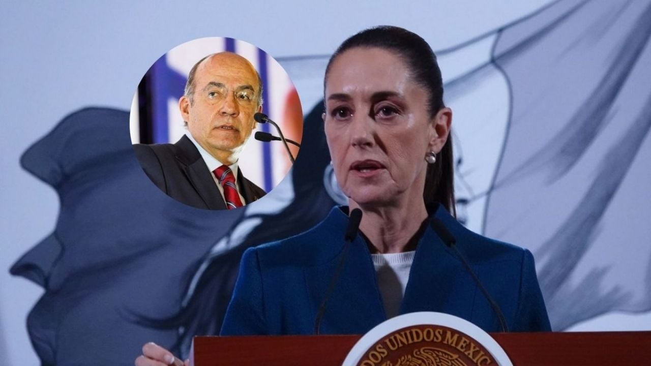 Sheinbaum ironiza sobre Calderón y su discurso de democracia