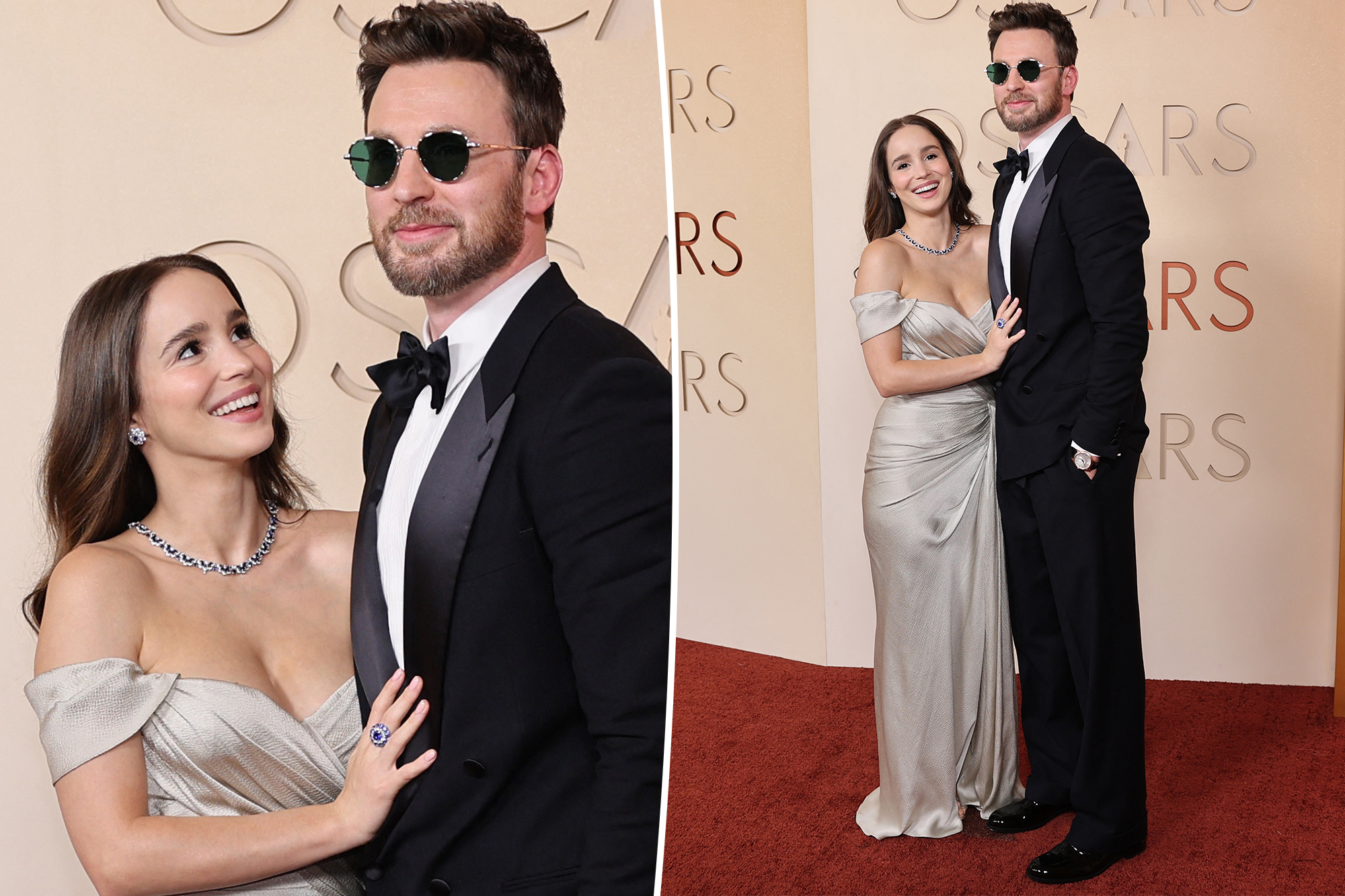 Chris Evans and Alba Baptista Step Out as New Parents at Oscars 2026