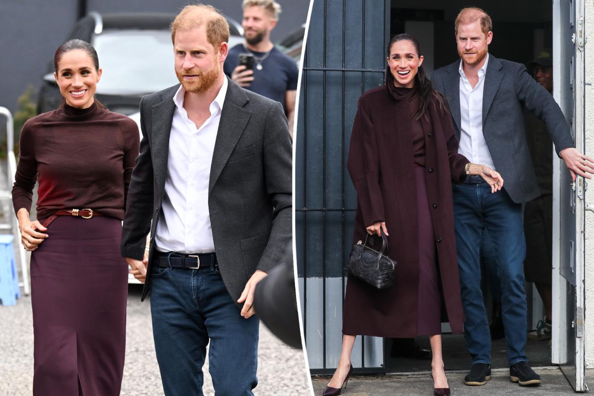 Meghan Markle wears all-British labels for first joint outing since UK move