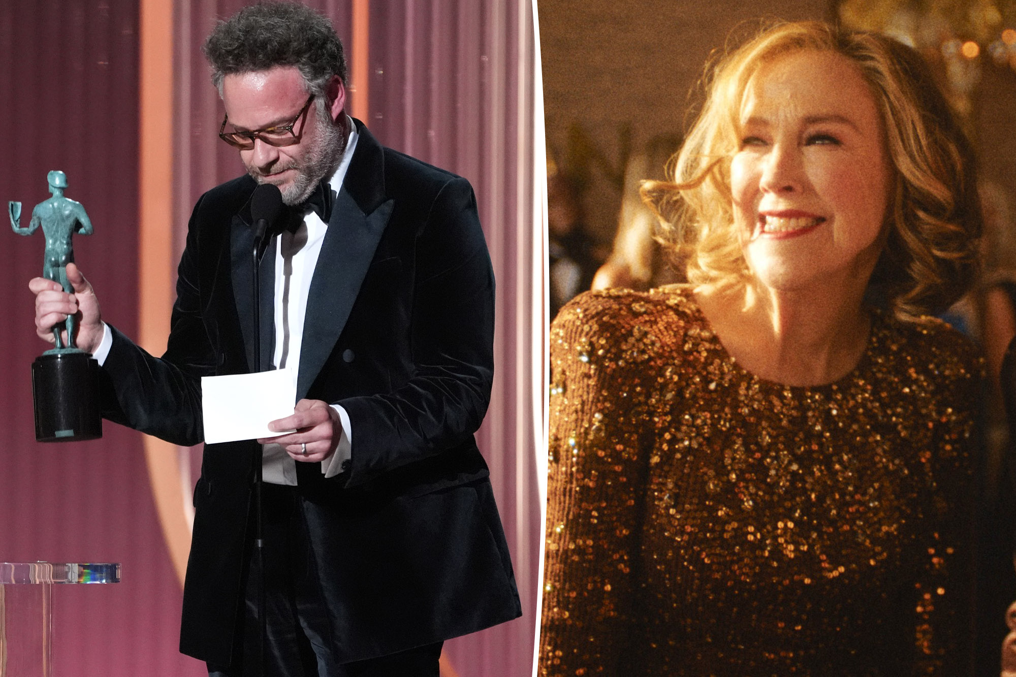 Catherine O'Hara honored with SAG Award as Seth Rogen pays touching tribute
