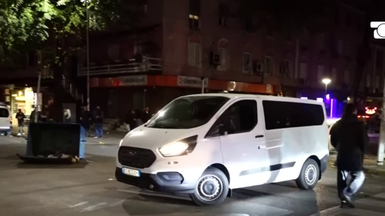 Clashes Erupt on 'Myslym Shyri' Street as Protesters and Police Face Off