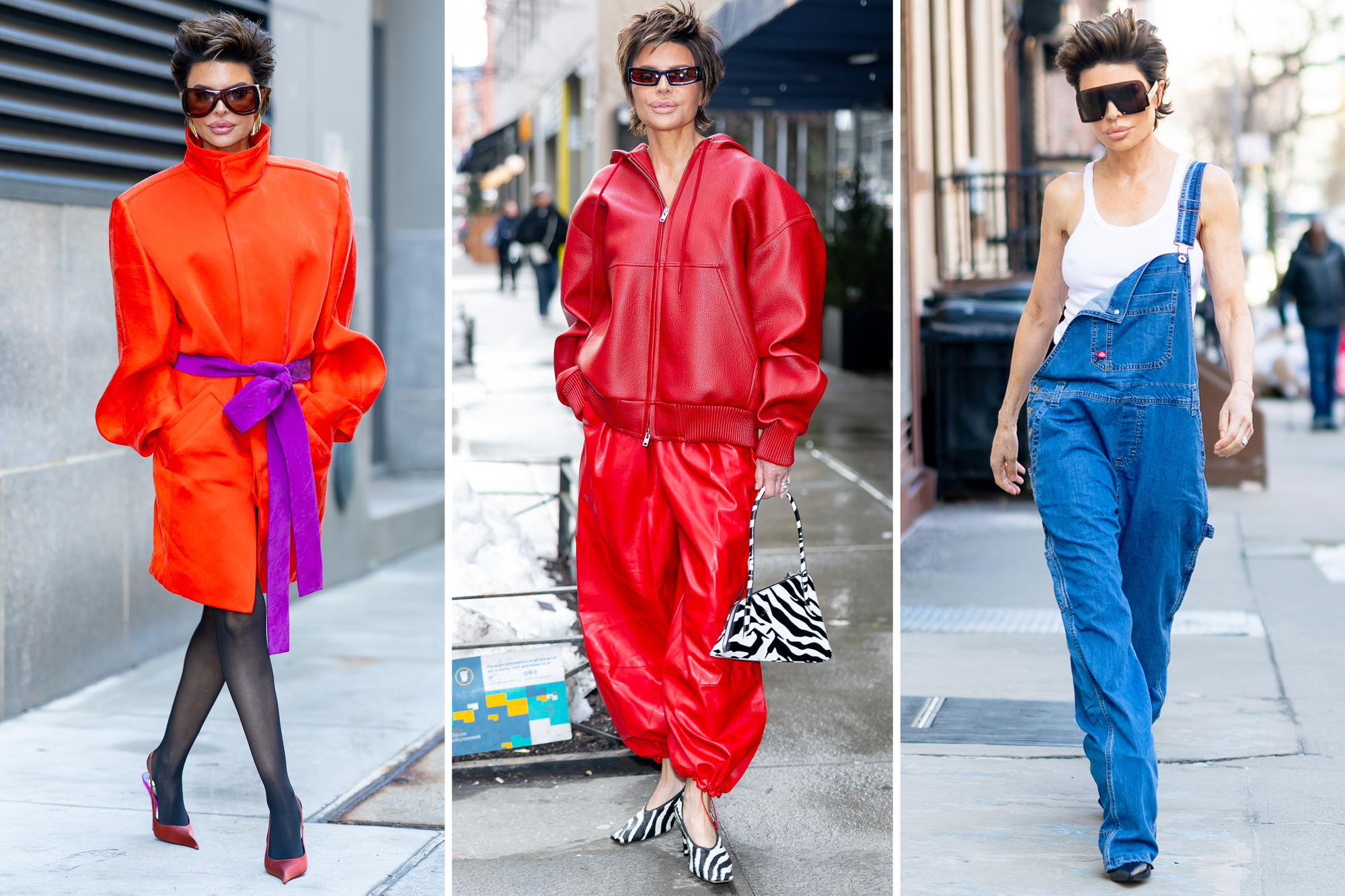 Lisa Rinna's Bold Book Tour Fashion: From Overalls to Leather Luxe