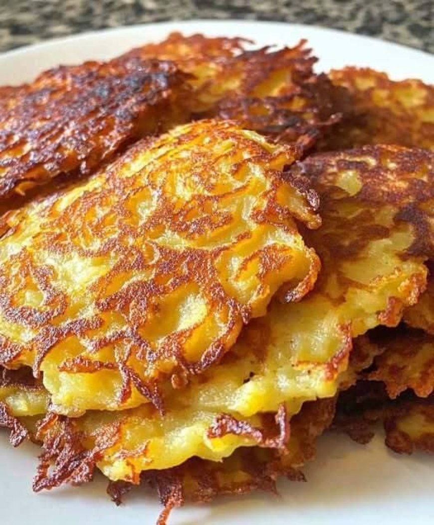 Delicious Potato Pancakes Made at Home with a Crispy Golden Exterior
