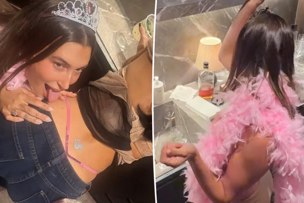 Hailey Bieber's Wild Birthday Antics at Kylie Jenner's Party Spark Reactions