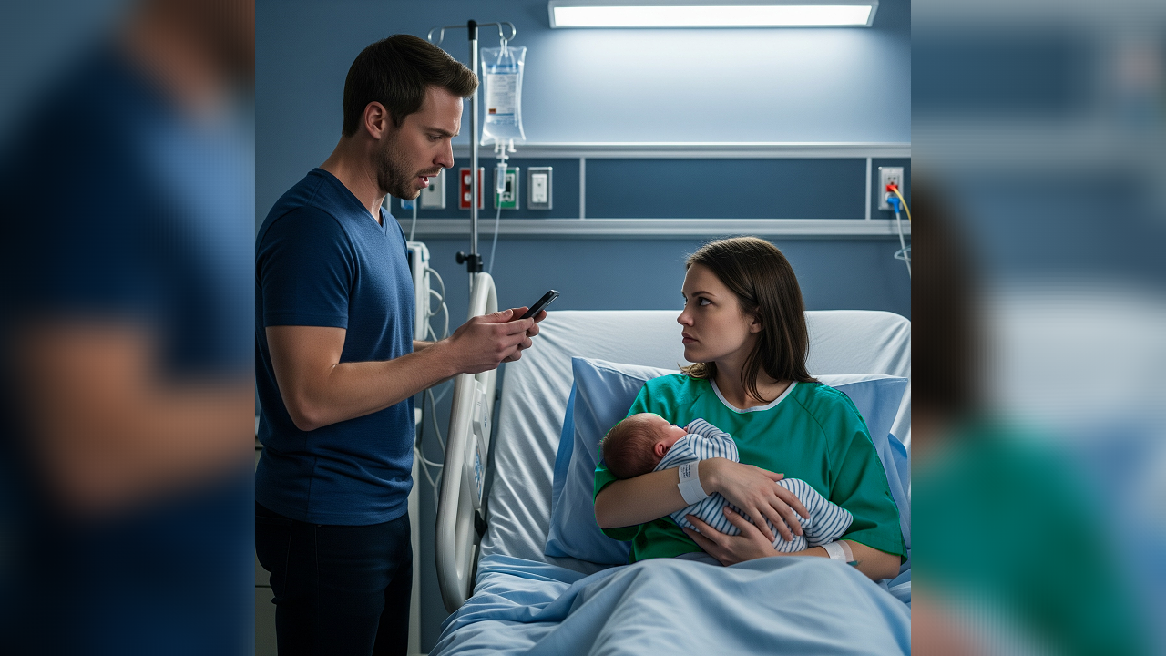 I ran into my ex-wife at the hospital right after my wife had given birth. She congratulated me, then suddenly looked scared and ran off. Her subsequent message left me feeling alarmed...