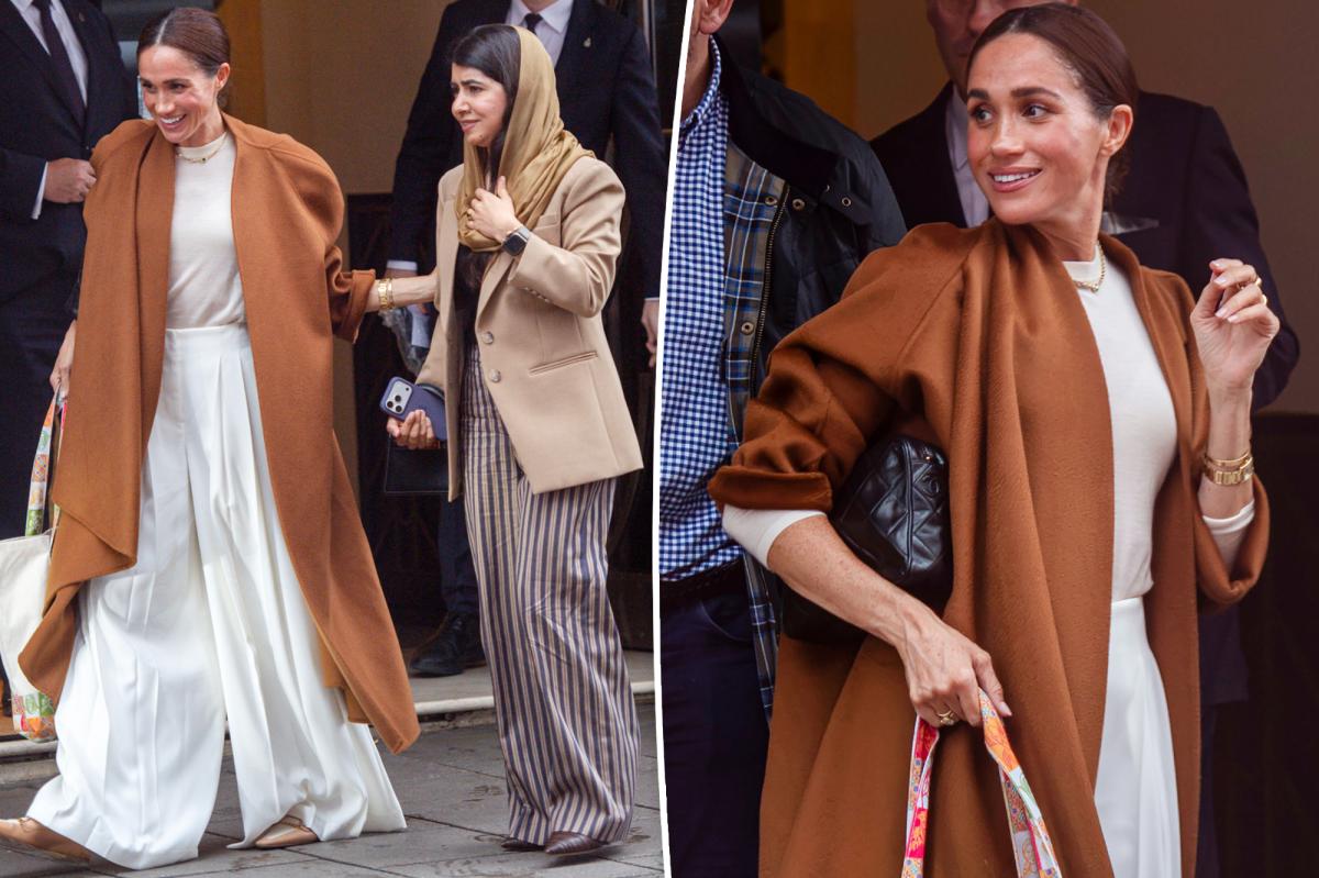 Meghan Markle meets Malala Yousafzai in London wearing a $21,425 necklace