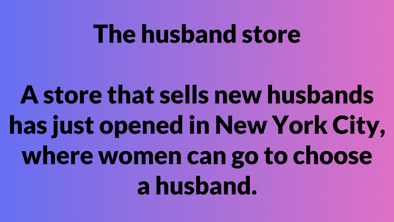 Store for Husbands