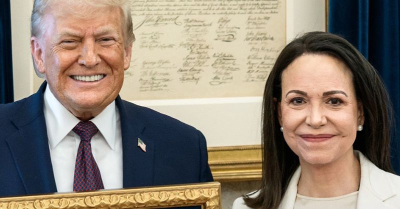 Nobel Peace Center responds uncommonly after Venezuelan opposition leader presents her Nobel Peace Prize to Donald Trump.