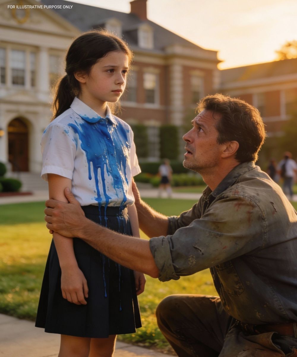 "They covered my daughter in paint and brushed it off. The school advised me to keep quiet, but they were unaware of her father's identity."