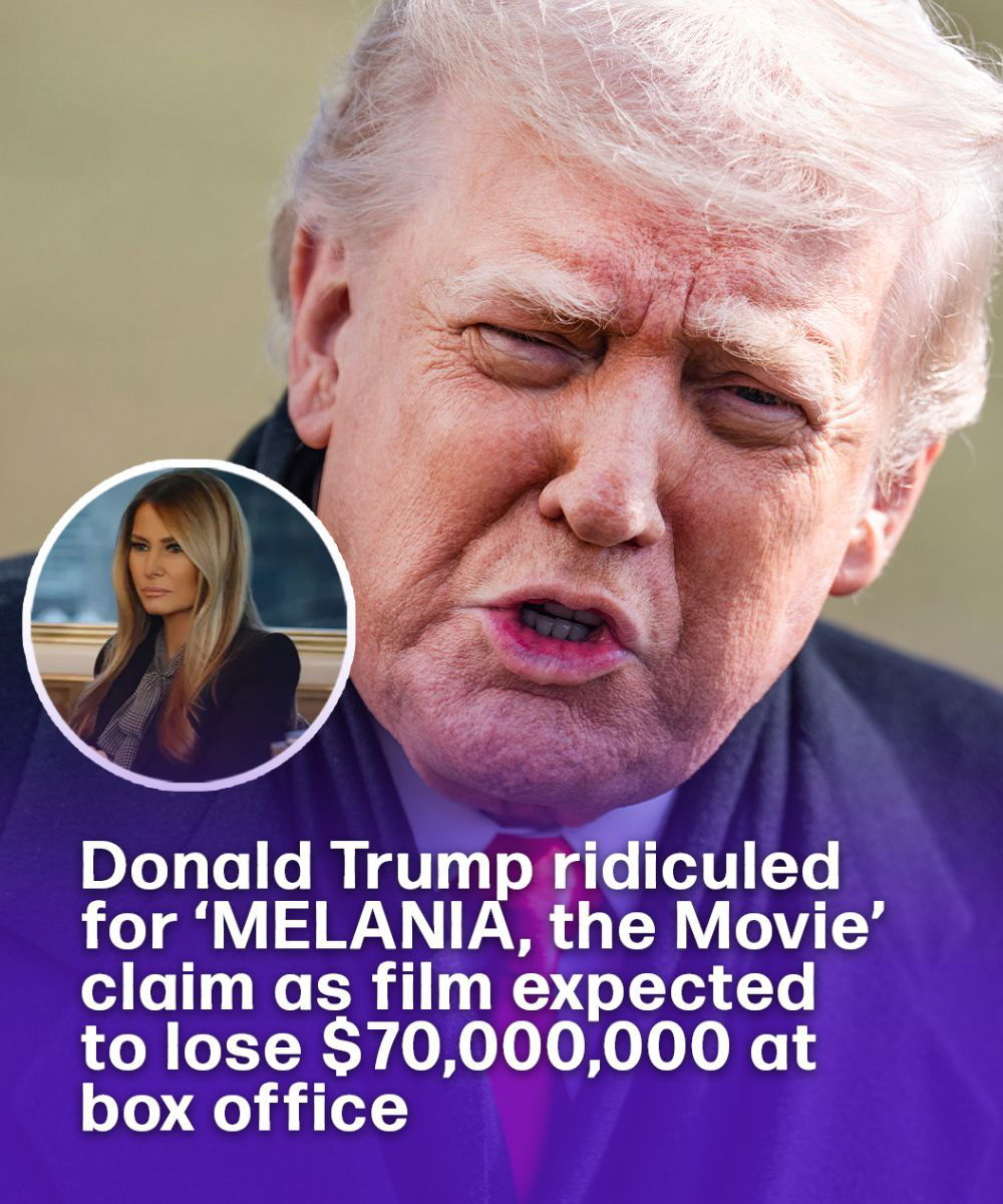 Criticism for Donald Trump over his claim about 'MELANIA, the Movie' as the film is projected to incur a $70,000,000 loss at the box office.