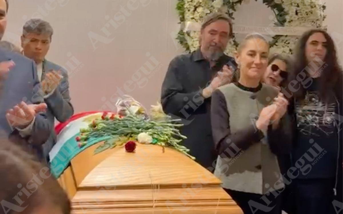 Claudia Sheinbaum encabeza emotivo homenaje a Cuauhtémoc Cárdenas en el Panteón Francés