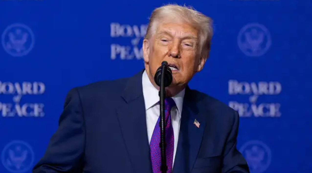 Board of Peace speech turns bizarre as Trump shares odd Melania moment