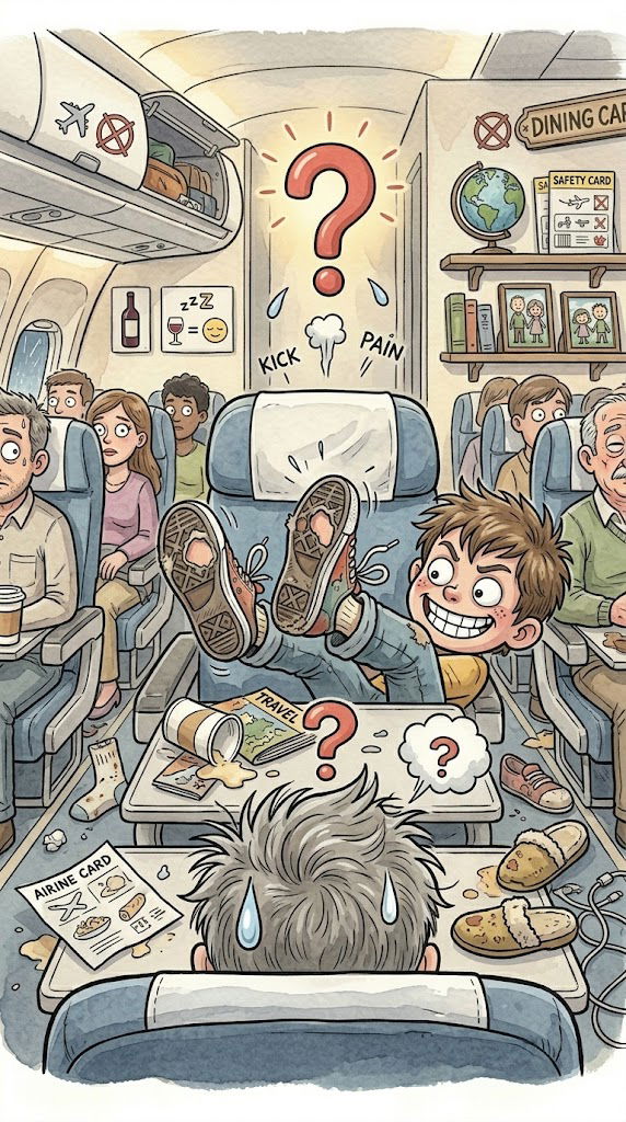 Tumultuous Flight Takes a Turn When Boy Doesn't Stop Kicking Seat