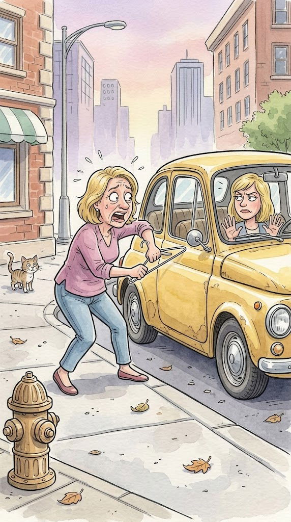 The Blonde Driver Everyone's Talking About on the Road