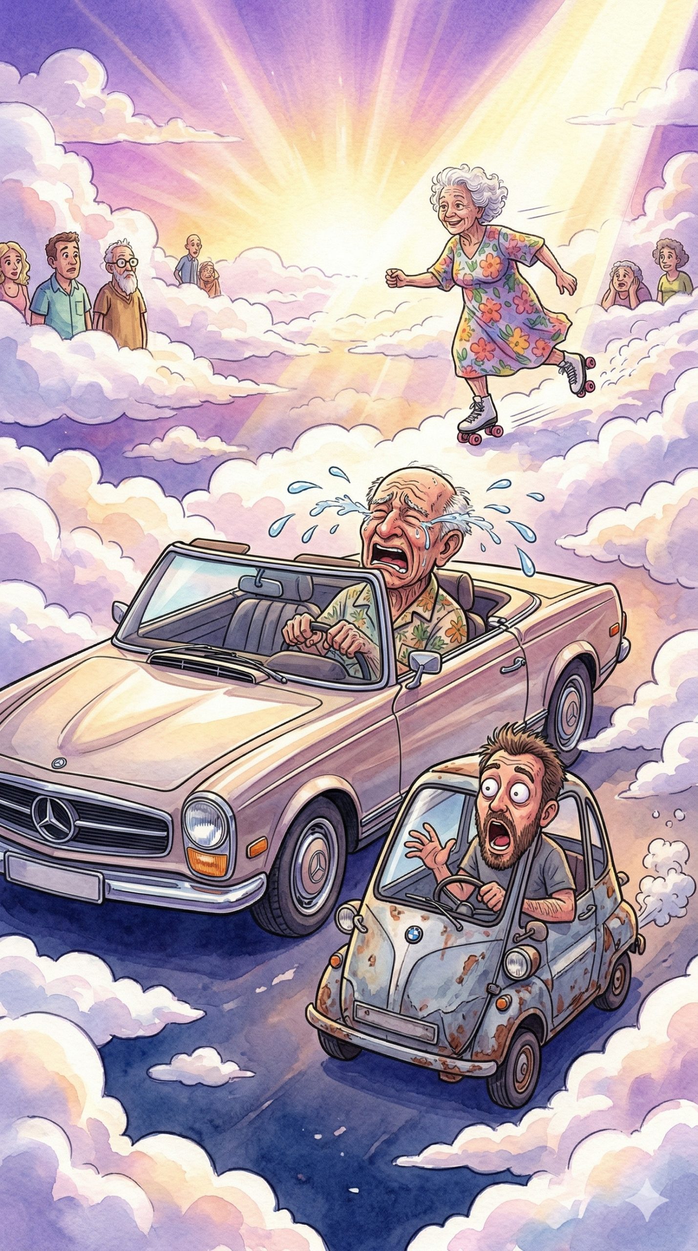 Three Men Meet Their Fate at the Pearly Gates!