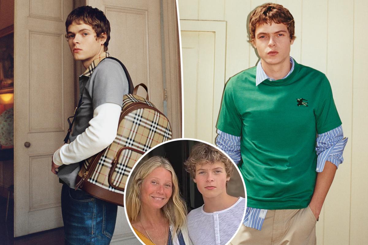 Gwyneth Paltrow's Son Moses Martin Stuns in Burberry's Latest Campaign