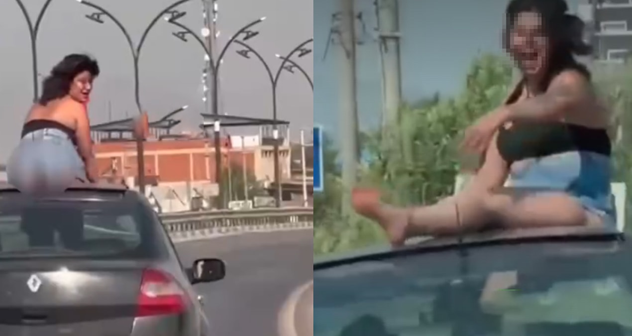 Arabanın Üstünde Dans Eden Kadın Sonrası Gözaltı Şoku!