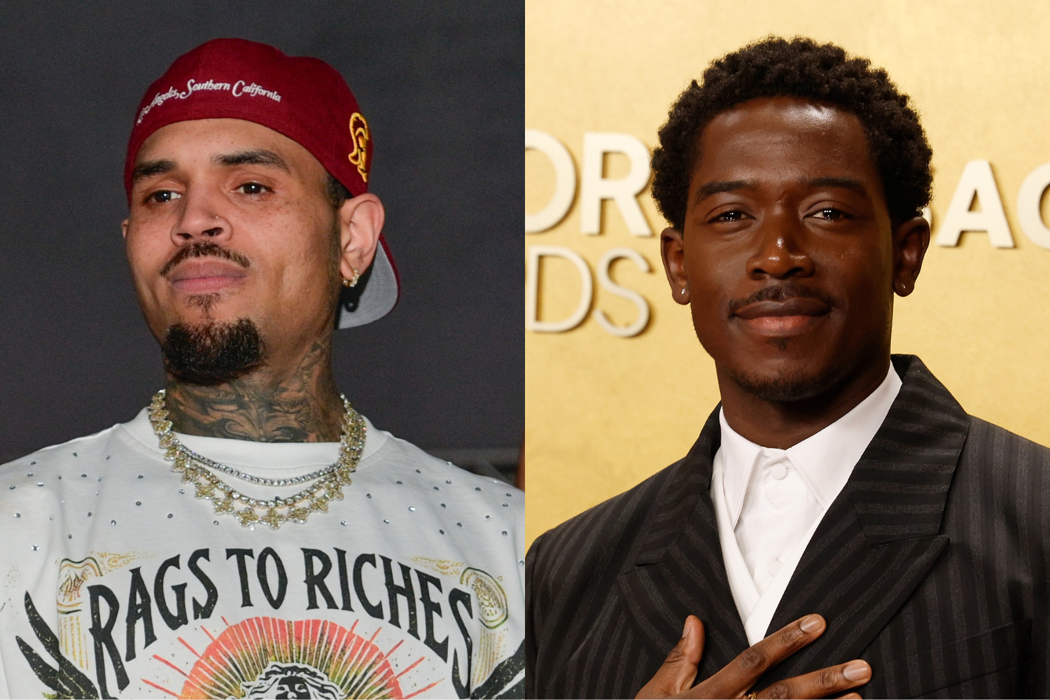 Chris Brown and Damson Idris' Coachella Moment Sends Fans into a Frenzy!