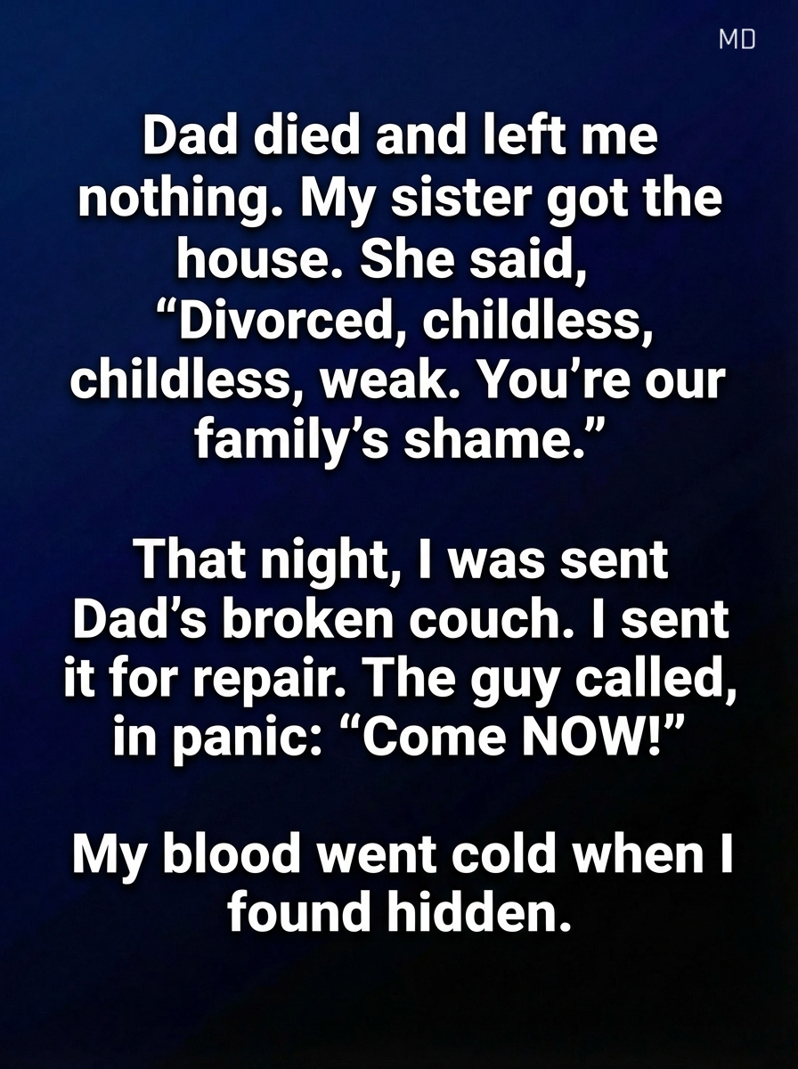 The old couch my father left me had a secret that changed everything.