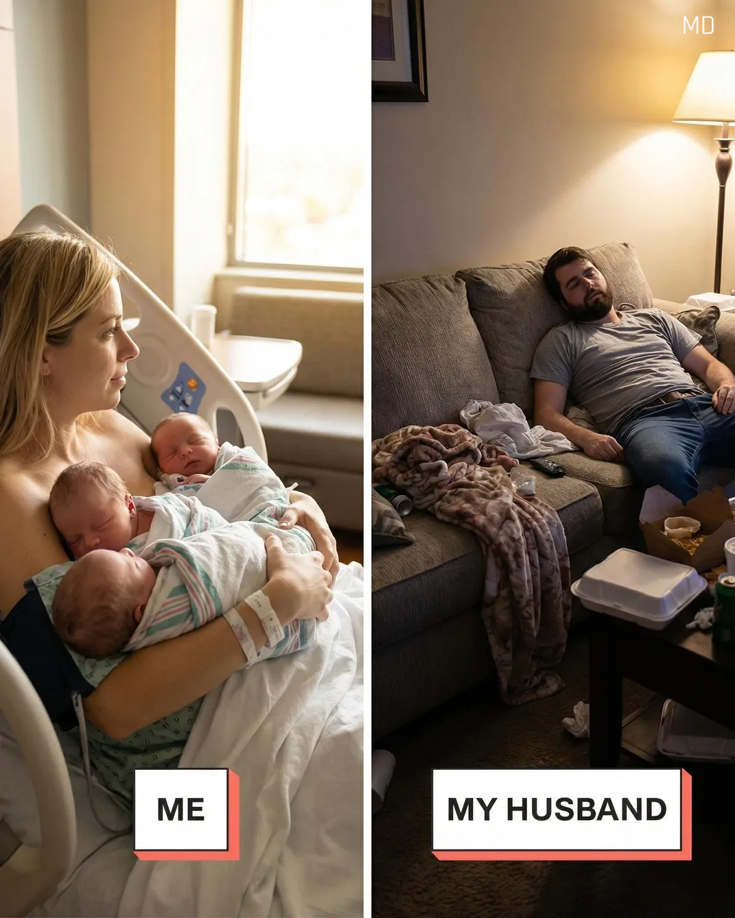 Newborn Triplets' Arrival Sparks Unexpected Family Talk