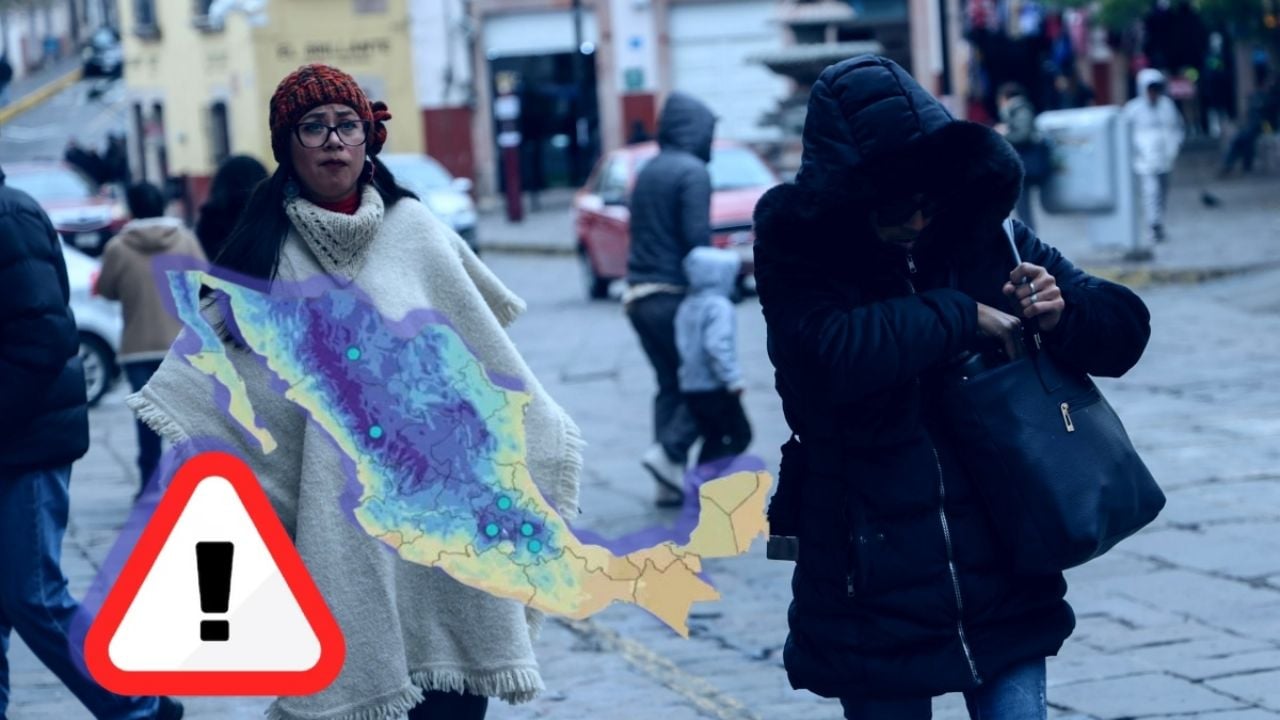 Nueve estados bajarán hasta 0 °C mientras Simon provoca lluvias torrenciales
