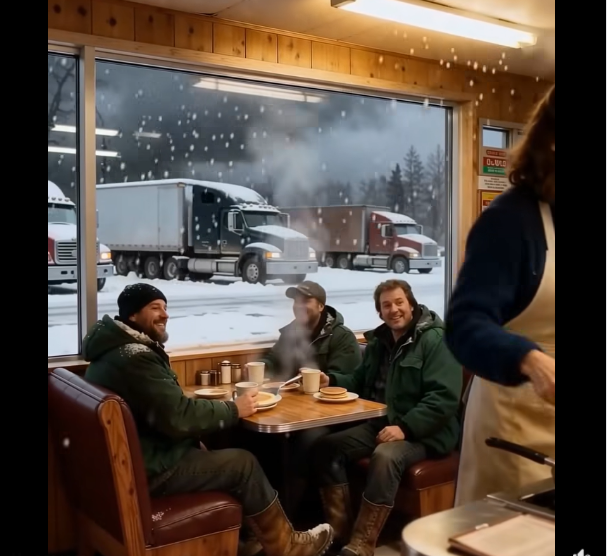 A town was transformed by a blizzard, twelve truckers, and a small diner.