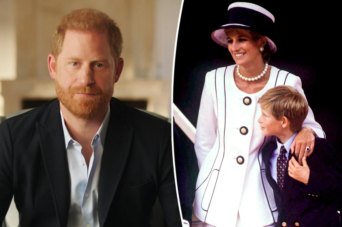 Prince Harry says accepting Diana wanted him happy transformed his grief