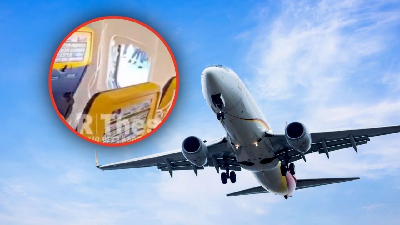Pasajero succionado parcialmente en vuelo de Ryanair: el cinturón salvador