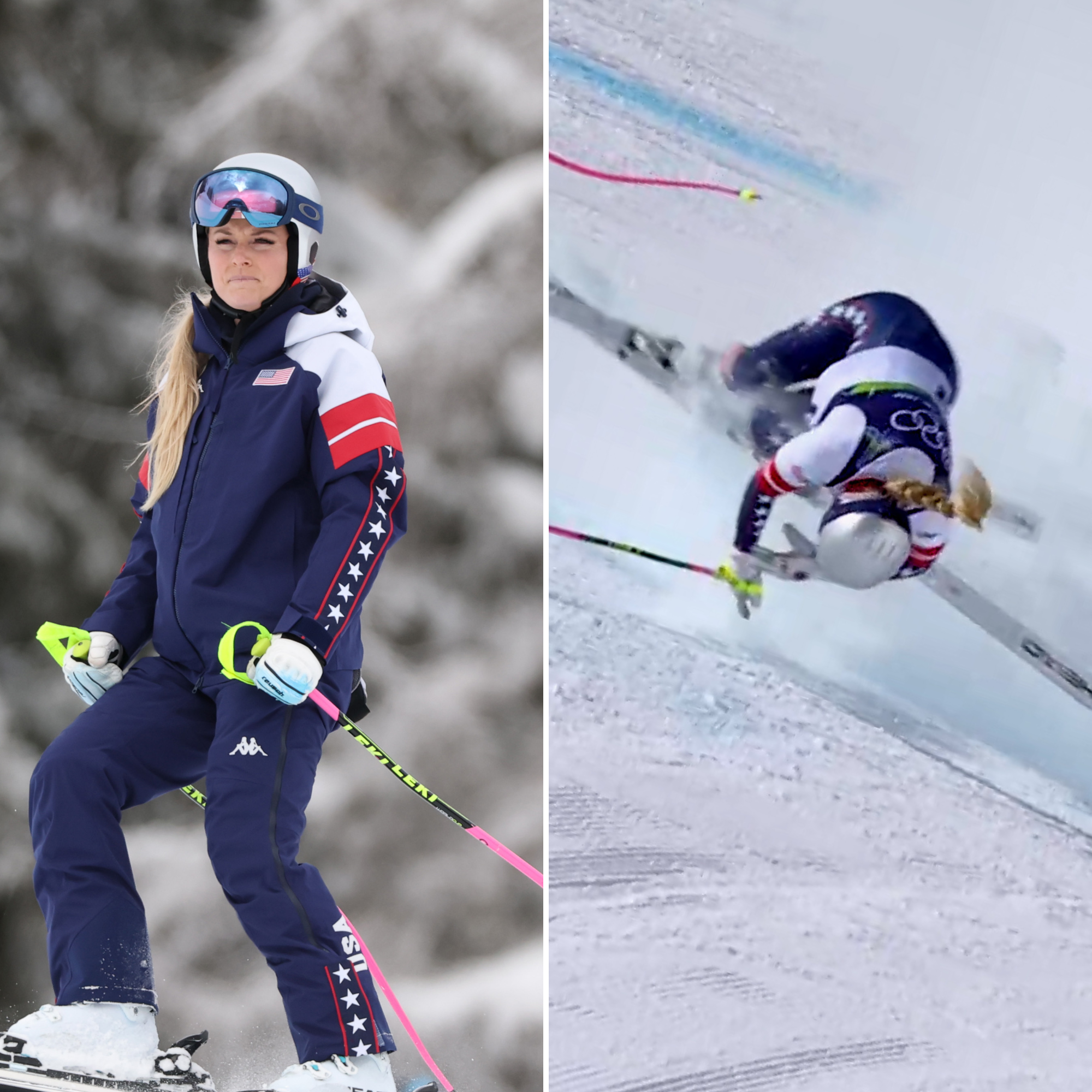 Lindsey Vonn's Pal Reacts Emotionally to Her Olympics Mishap